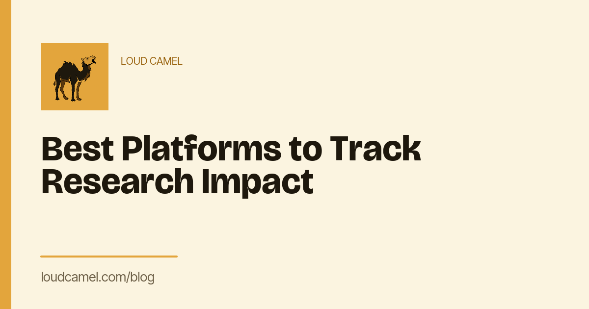 Best Platforms to Track Research Impact
