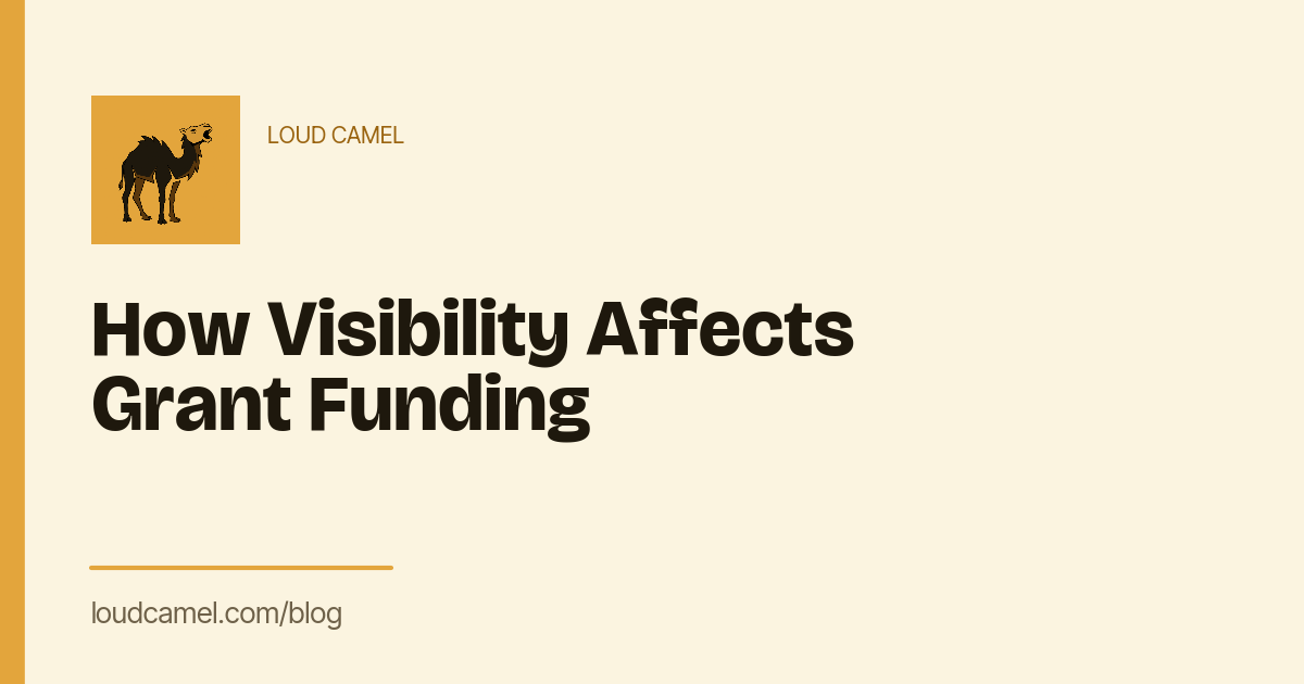 How Visibility Affects Grant Funding